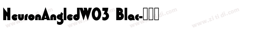 NeuronAngledW03 Blac字体转换